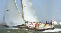 Noonmark V sailing of the Needles