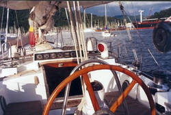 Lulotte at anchor