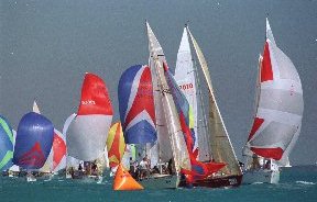 Racing during Cowes Week